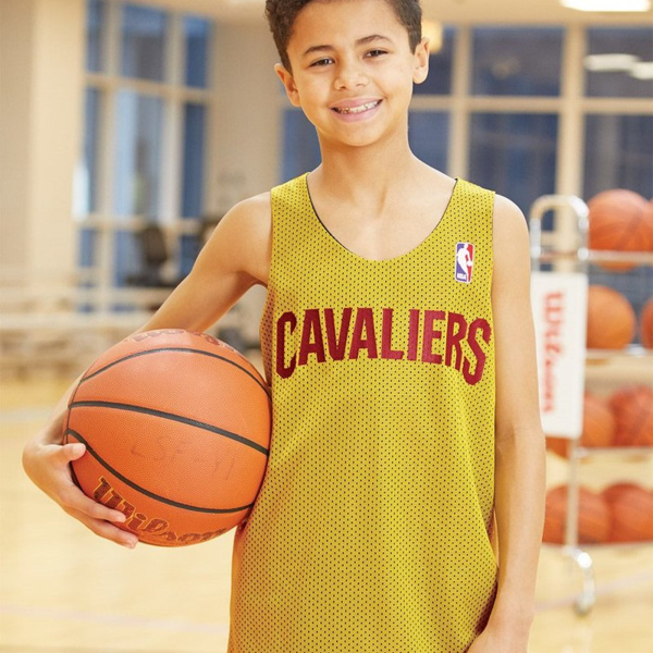 Youth NBA Logo'd Reversible Jersey Thumbnail
