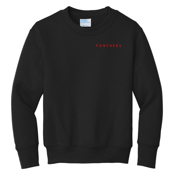 Wainwright - Youth Core Fleece Crewneck Sweatshirt (panther) Thumbnail